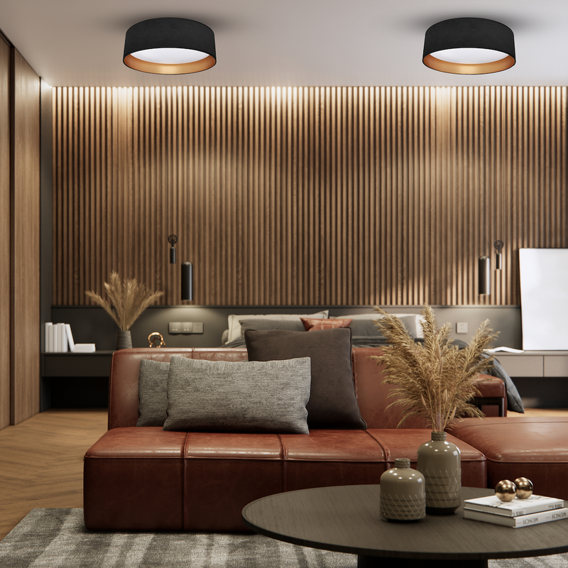 Milagro Plates flush mount ceiling lamp H 15cm