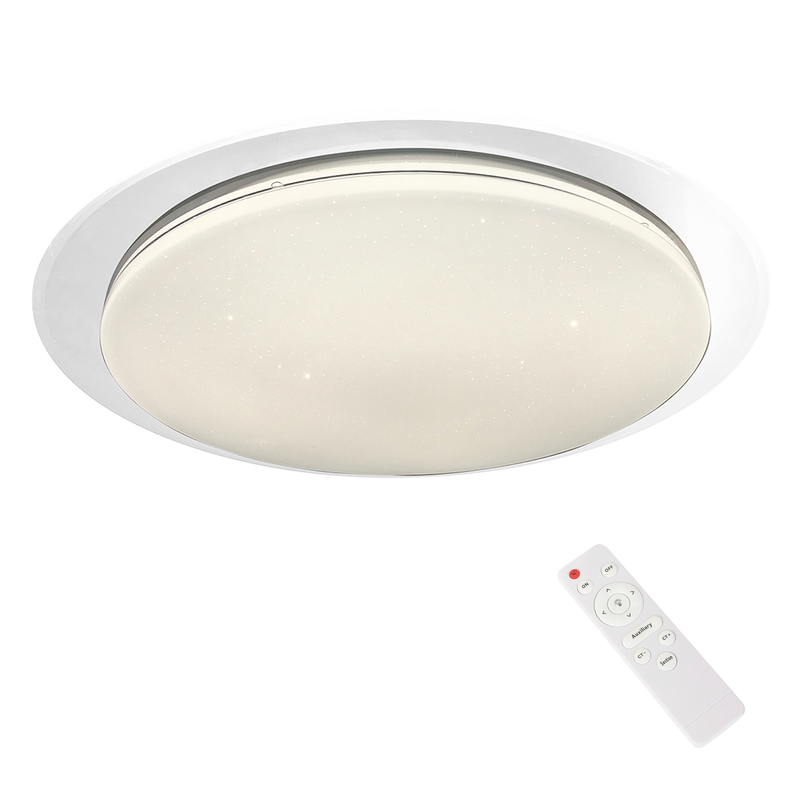 Milagro Ontario flush mount ceiling lamp LED H 7cm