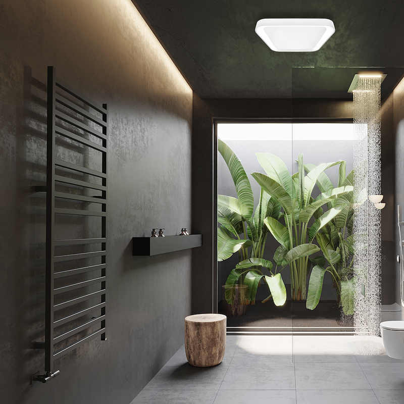 Milagro Quadro 1L flush mount ceiling lamp LED H 7cm