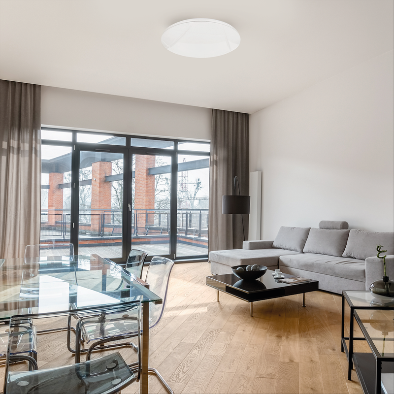 Milagro Allister flush mount ceiling lamp H 6cm