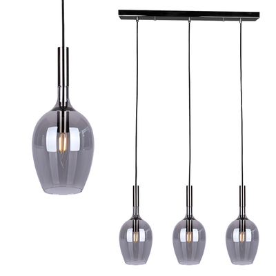 Milagro Lugano 3L pendant lamp E14
