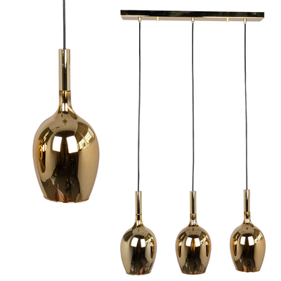 Milagro Lugano 3L pendant lamp E14