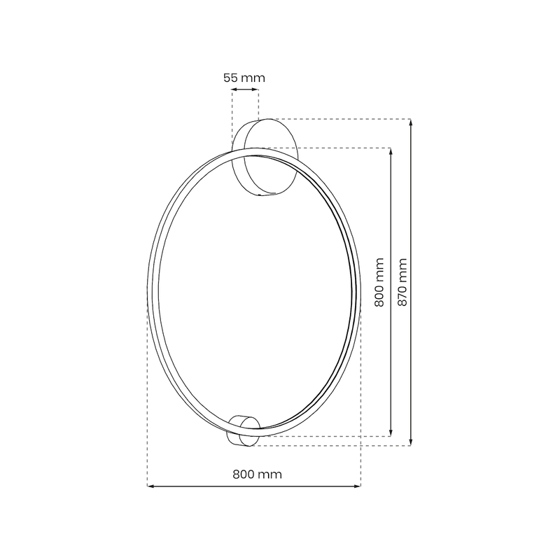 Milagro Saturn ceiling lamp H 87cm