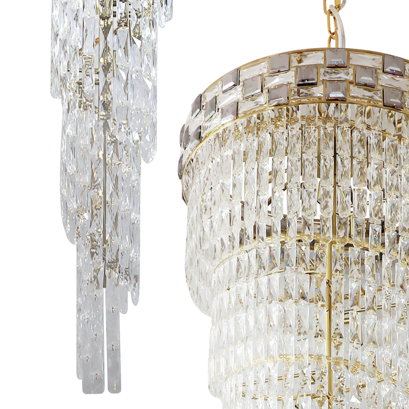 Milagro Luxuria 41L flush mount ceiling lamp E14 H 400cm