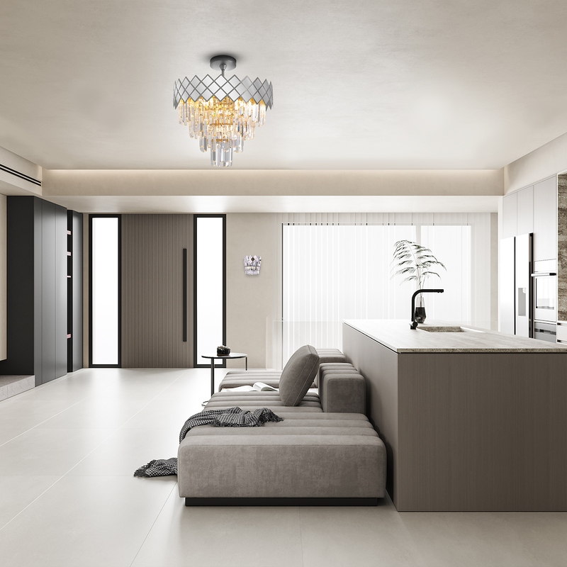 Milagro Carisma 9L ceiling lamp E14 H 53cm