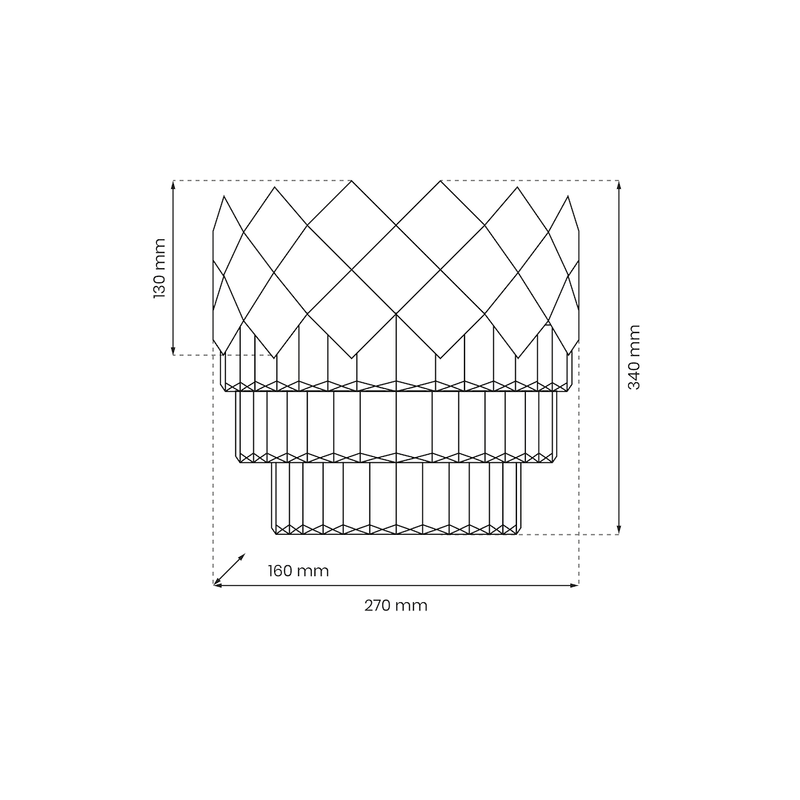 Milagro Carisma 2L wall sconce lamp E14 H 34cm