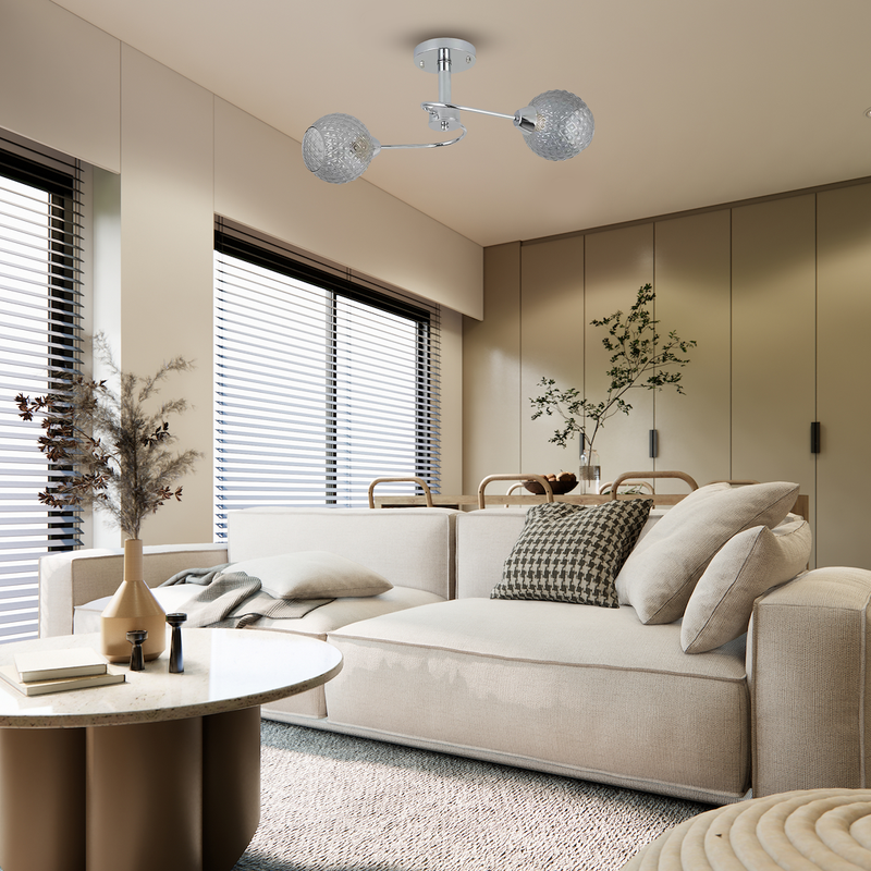 Milagro Oakland 2L ceiling lamp GU10 H 26cm