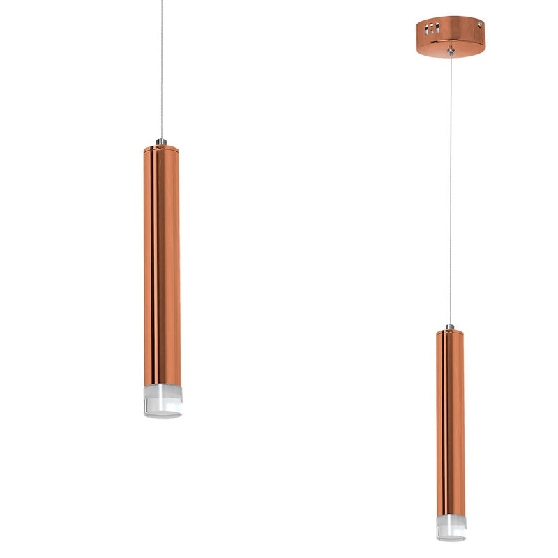 Milagro Copper pendant lamp LED