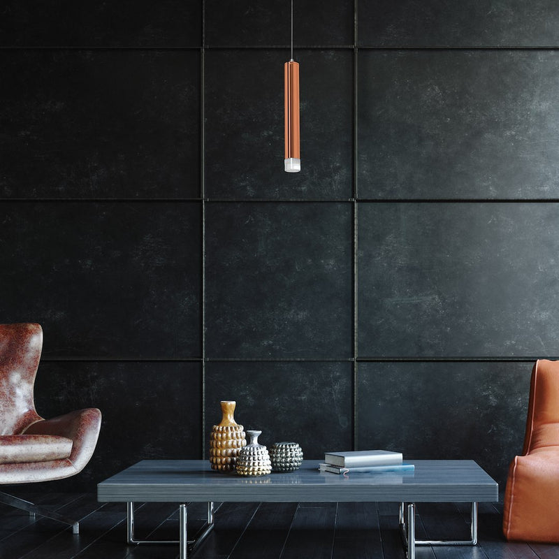 Milagro Copper pendant lamp LED