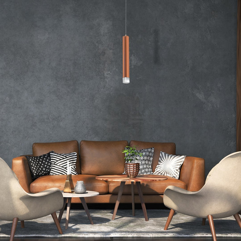 Milagro Copper pendant lamp LED