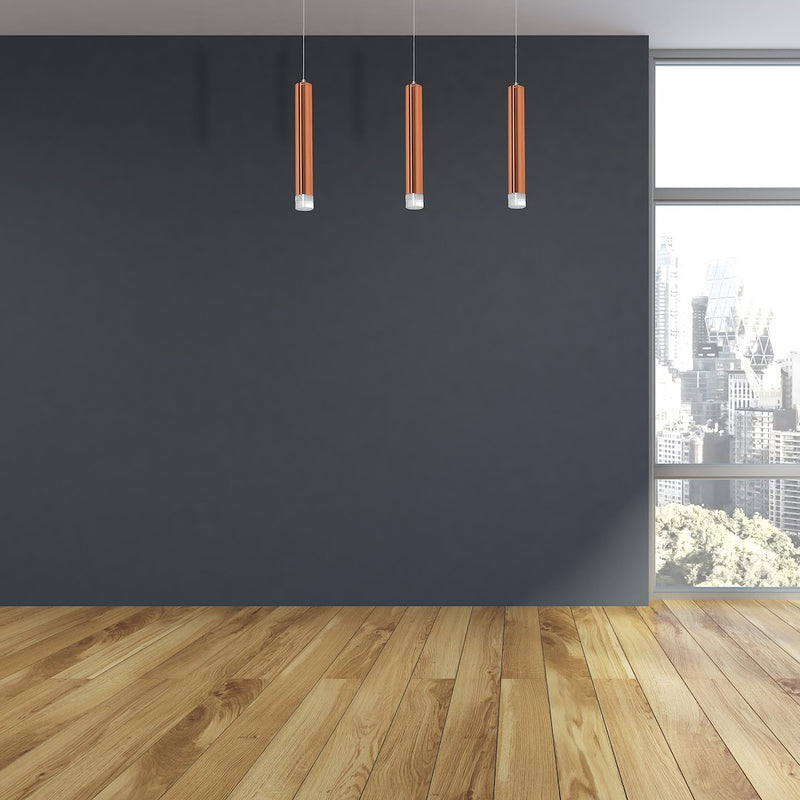 Milagro Copper pendant lamp LED
