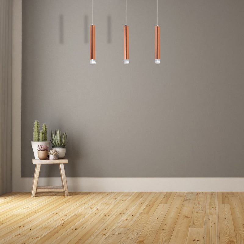 Milagro Copper pendant lamp LED