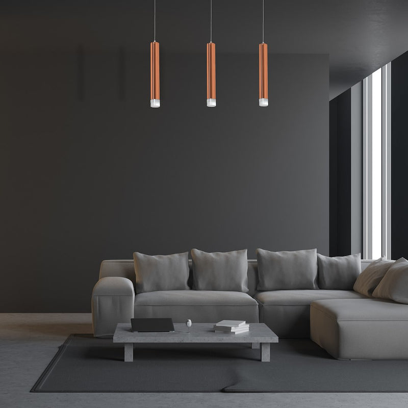 Milagro Copper pendant lamp LED