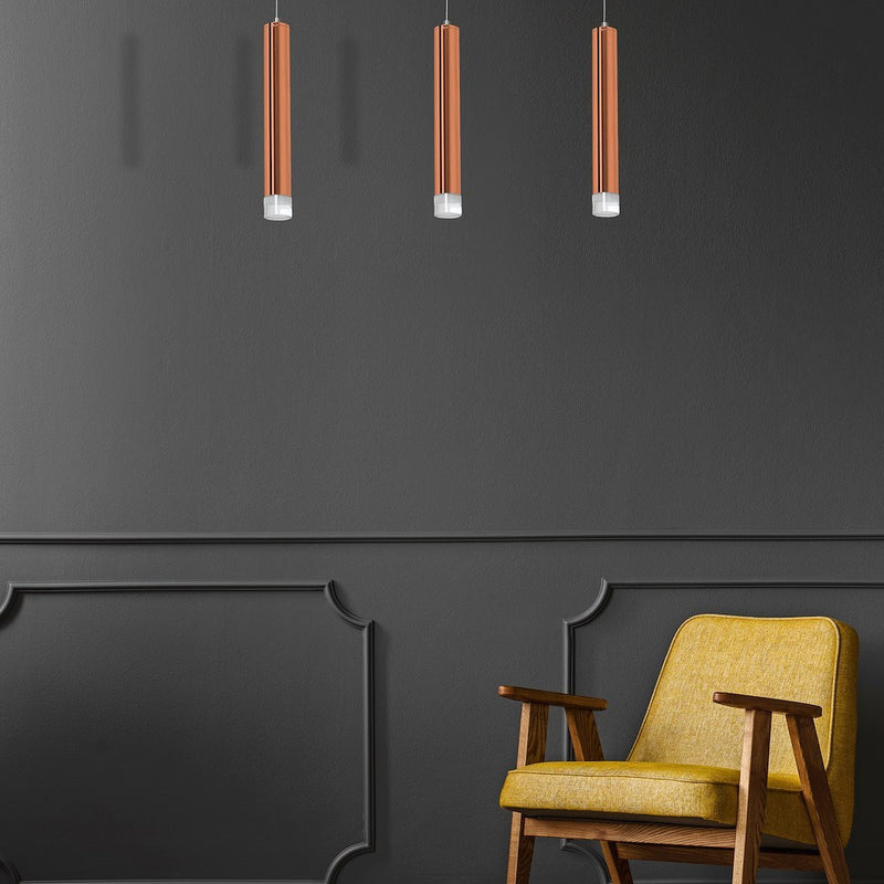 Milagro Copper pendant lamp LED