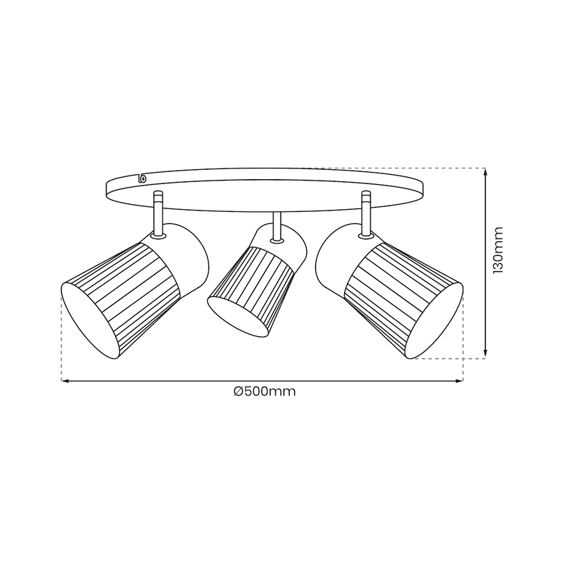 Milagro Best 3L ceiling lamp E14 H 13cm