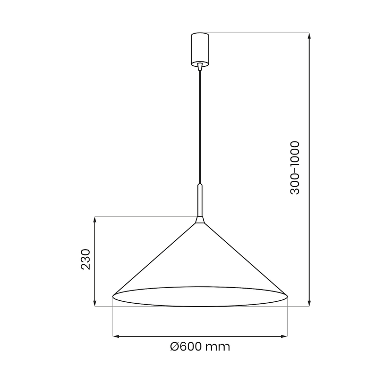 Milagro Capital 1L pendant lamp GX53