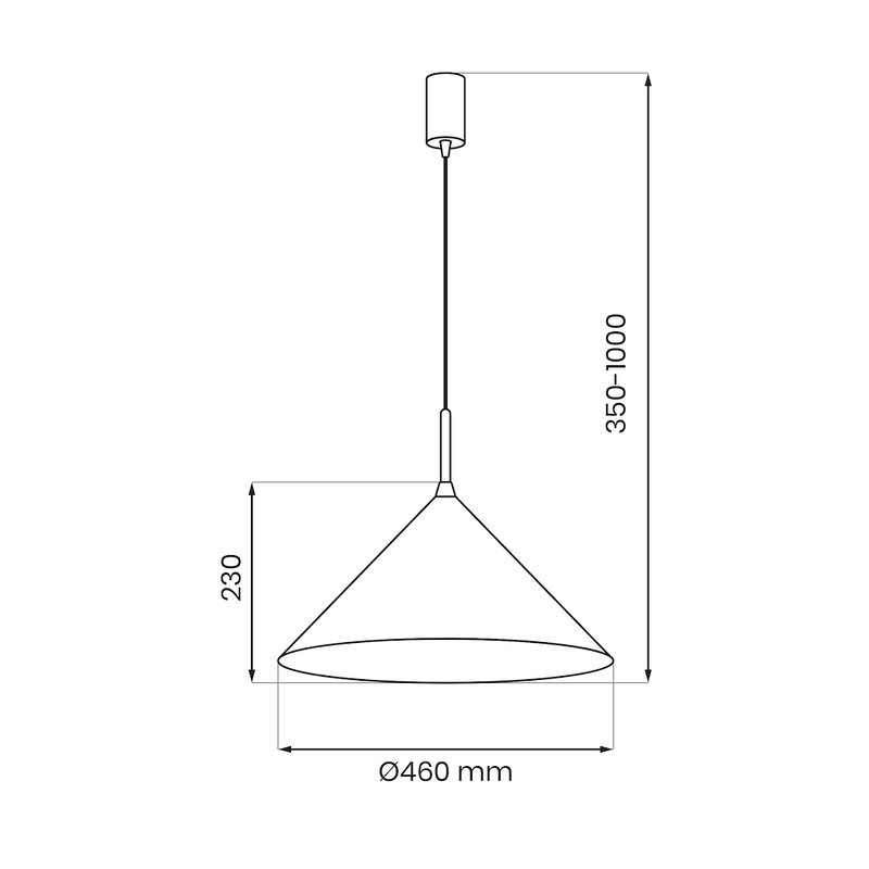 Milagro Capital 1L pendant lamp GX53
