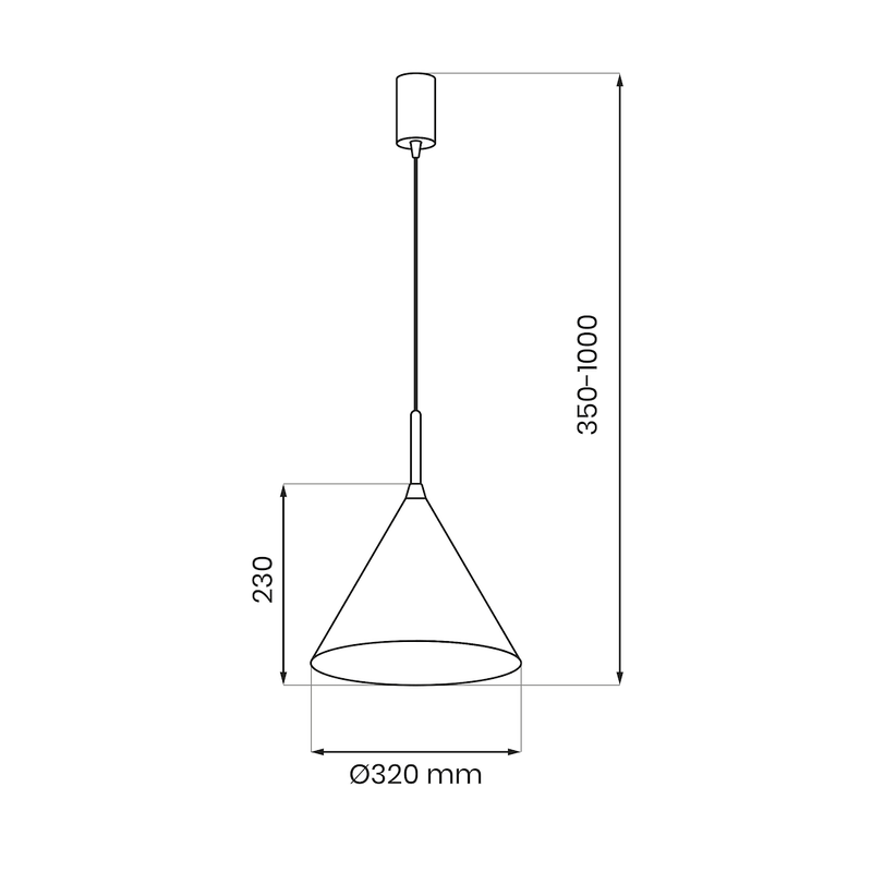 Milagro Capital 1L pendant lamp GX53