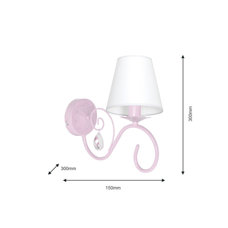 Milagro Sara wall sconce lamp E14 H 30cm