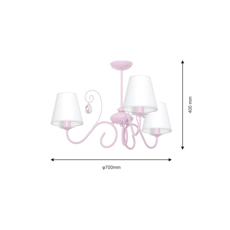 Milagro Sara chandelier E14 H 40cm