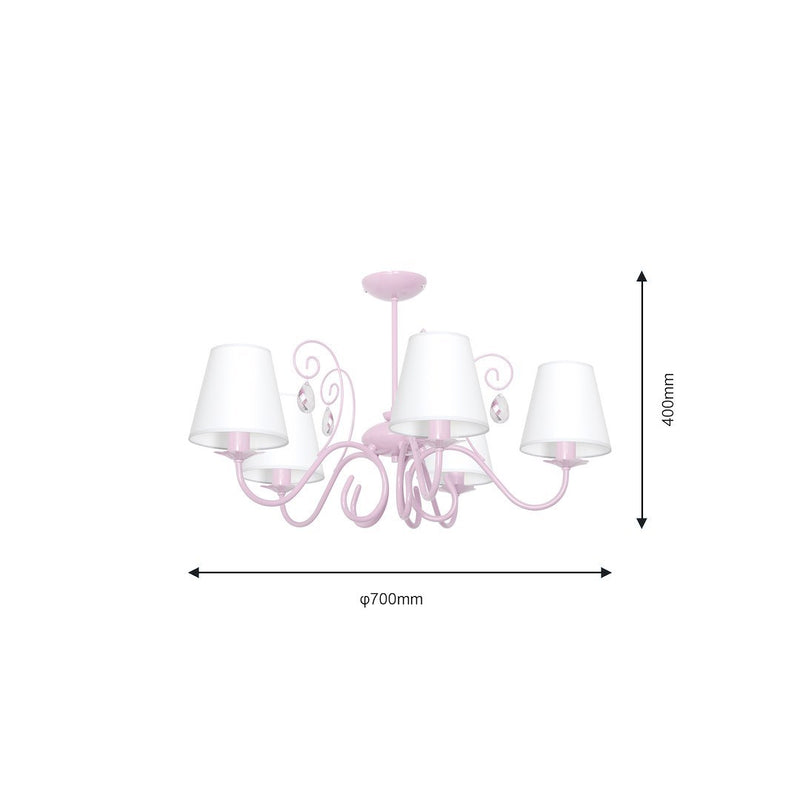 Milagro Sara chandelier E14 H 40cm