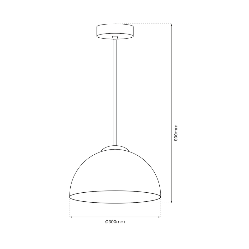 Milagro Gamma 1L pendant lamp E27