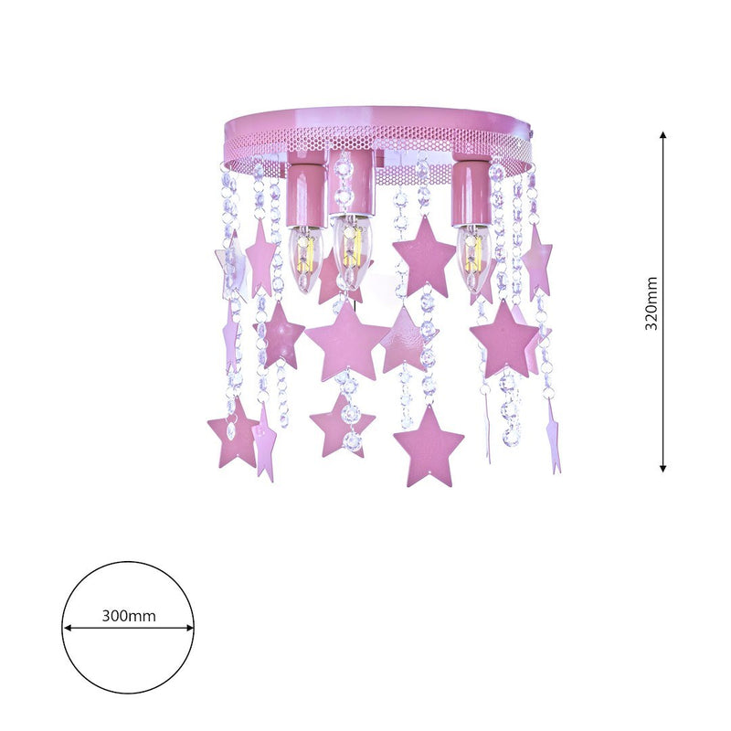 Milagro Star ceiling lamp E27 H 32cm