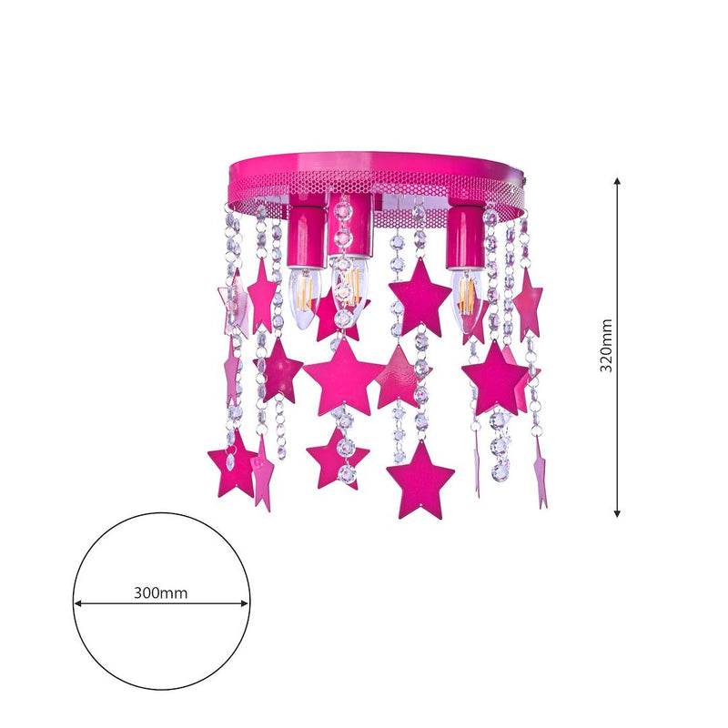 Milagro Star ceiling lamp E27 H 32cm