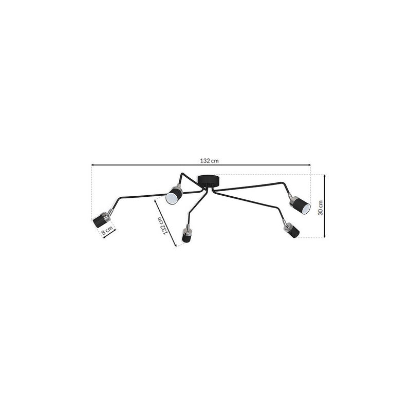 Milagro Joker ceiling lamp GU10 H 30cm
