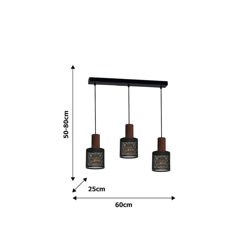 Milagro Ares pendant lamp E27