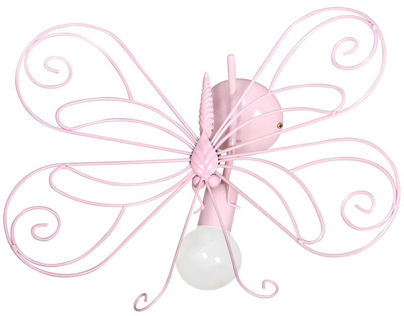 Milagro Butterfly wall sconce lamp E27 H 32cm