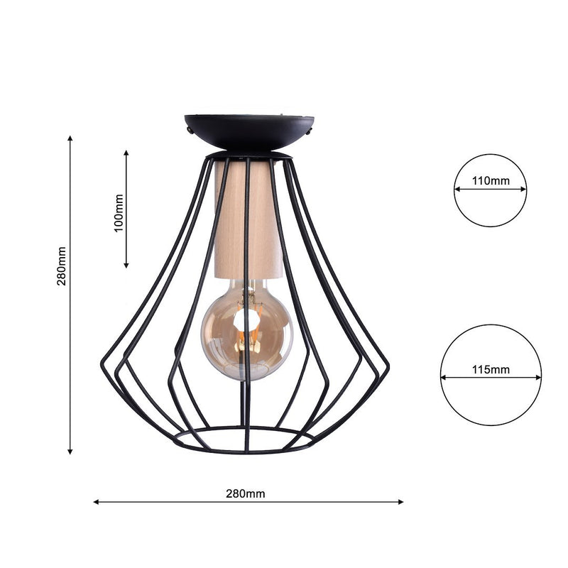 Milagro Will ceiling lamp E27 H 27cm