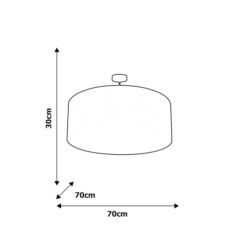 Milagro Pierre pendant lamp E27 H 30cm