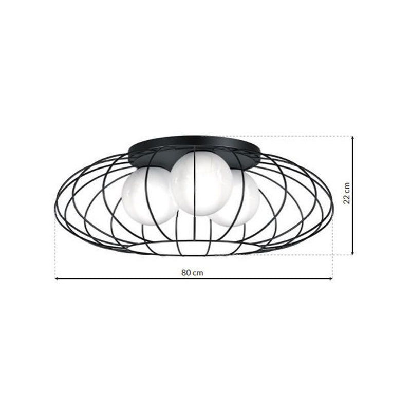 Milagro Kronos ceiling lamp E14 H 22cm