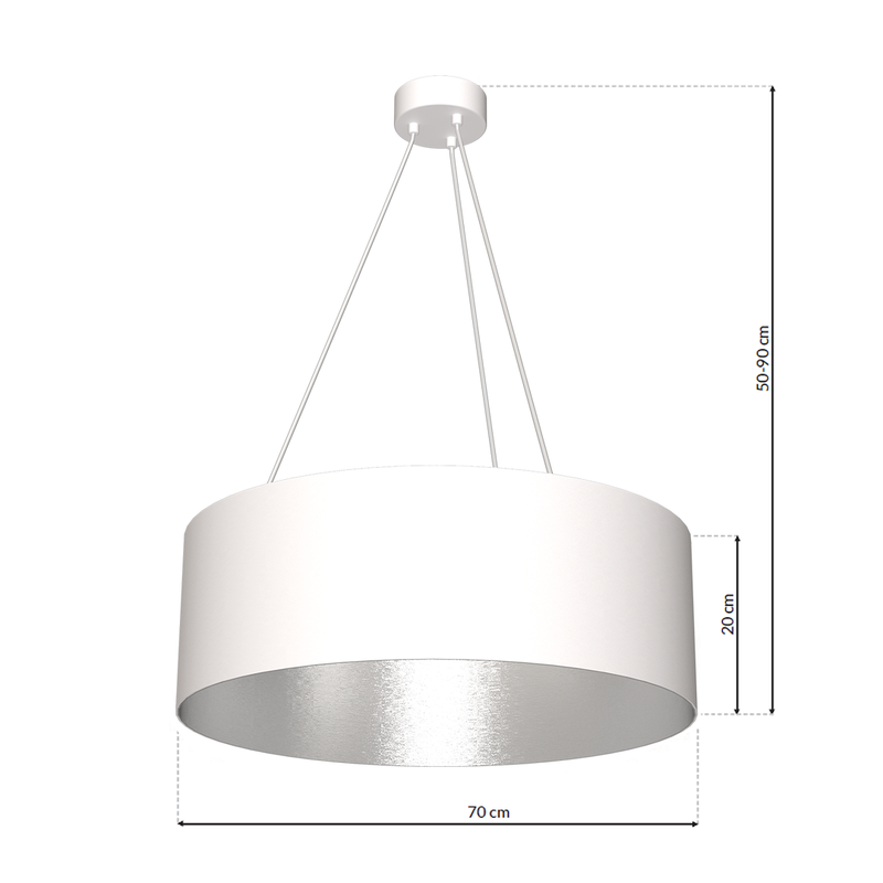 Milagro Robin pendant lamp E27 D 70cm