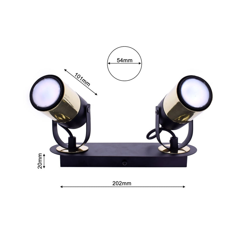 Milagro Wilson ceiling lamp GU10 H 15cm