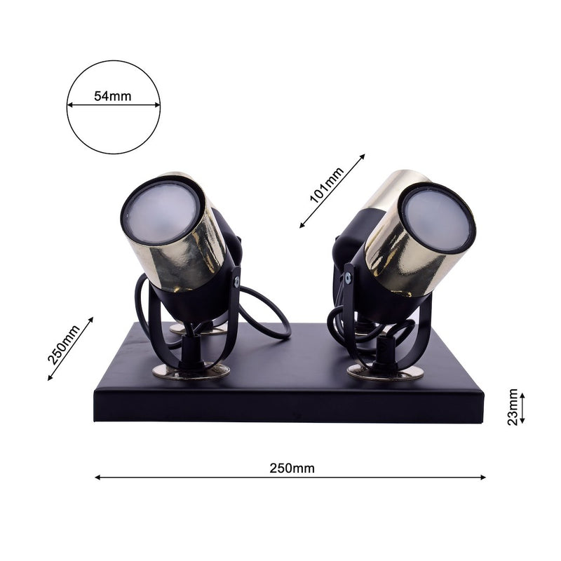 Milagro Wilson ceiling lamp GU10 H 15cm