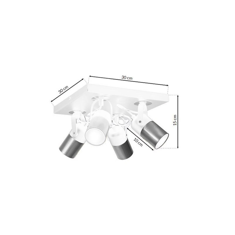 Milagro Wilson ceiling lamp GU10 H 15cm