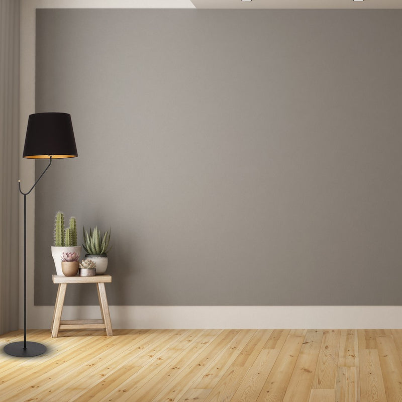 Milagro Victoria 1L floor lamp E27, black H 170cm