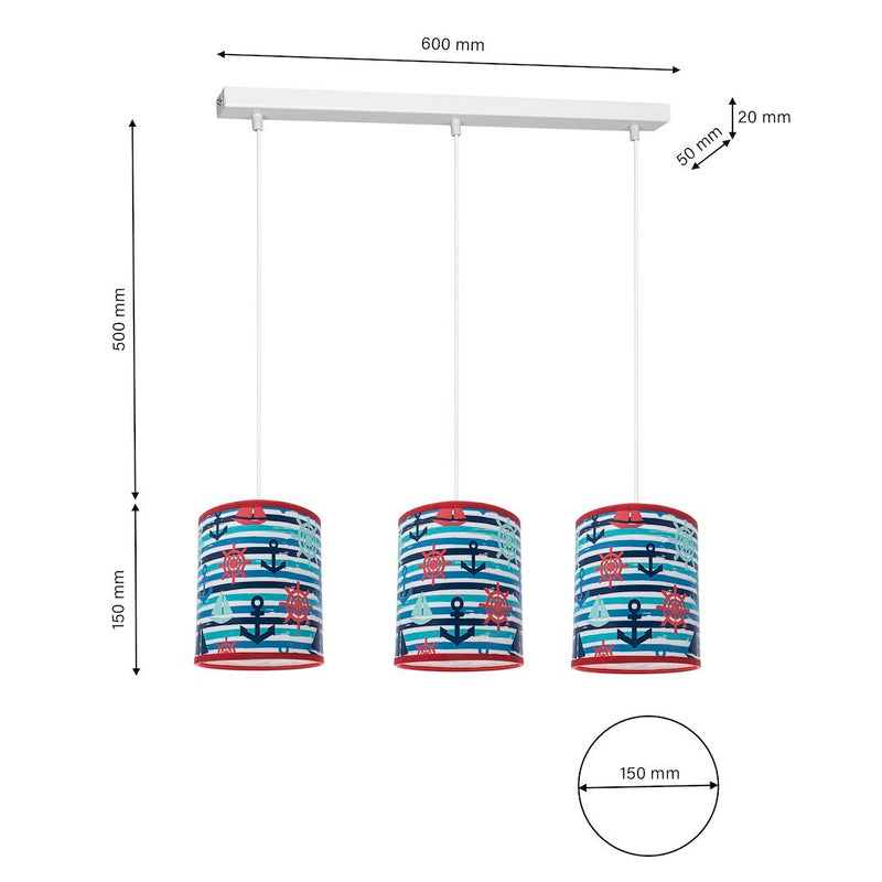 Milagro ceiling lamp E27 H 65cm
