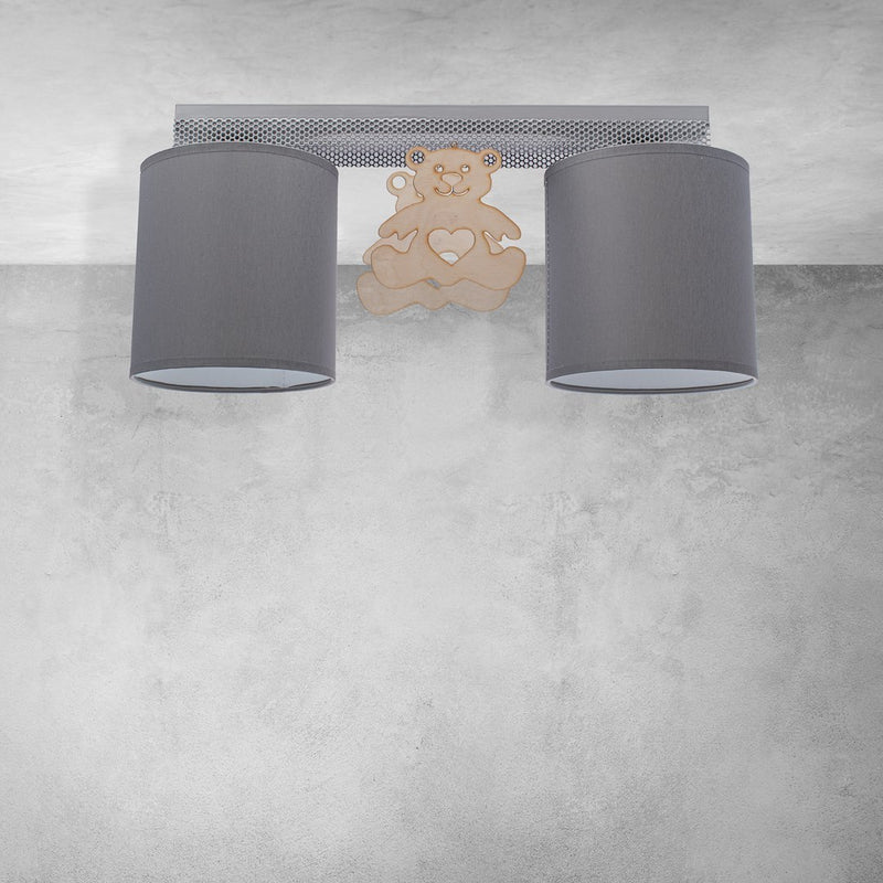 Milagro Bear ceiling lamp E27 H 18cm