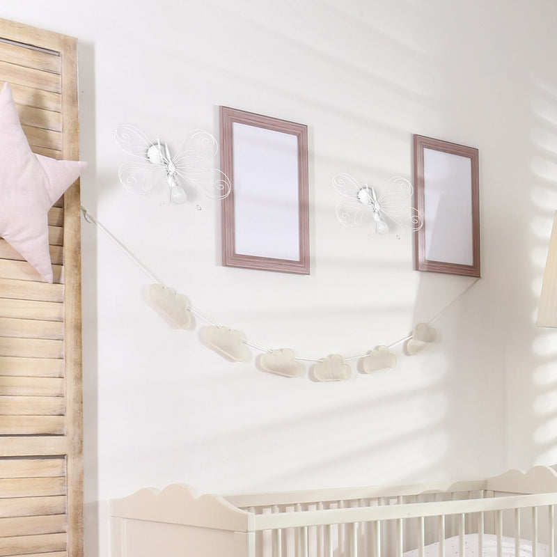 Milagro Butterfly wall sconce lamp E27 H 32cm