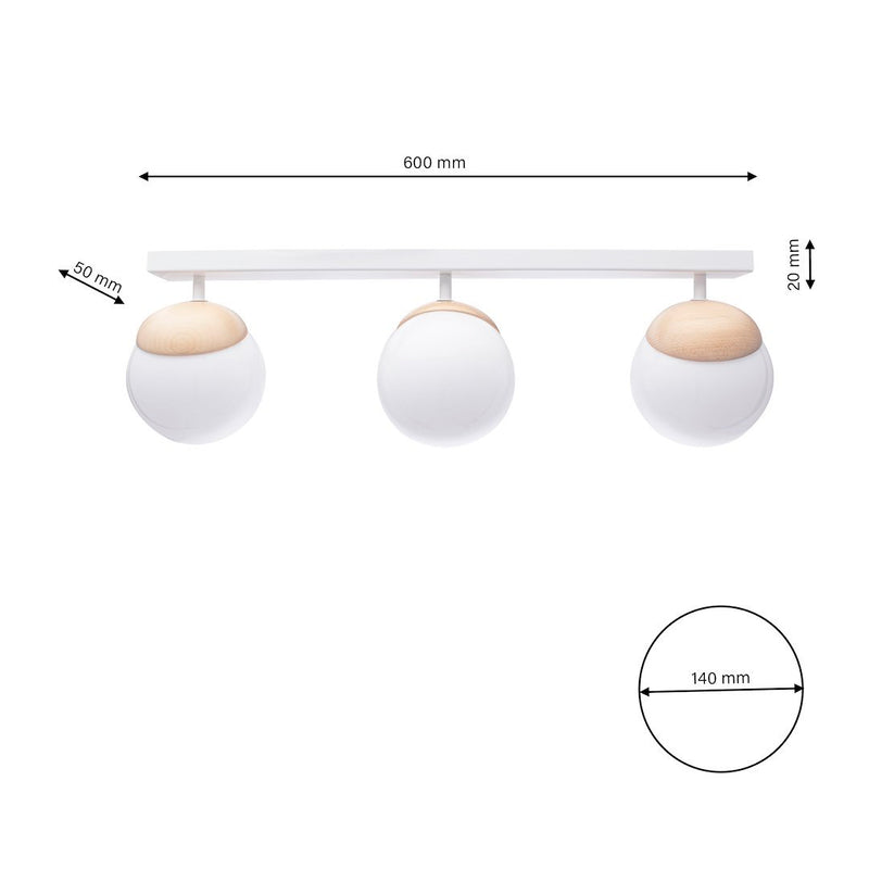 Milagro Sphere ceiling lamp E14 H 20cm
