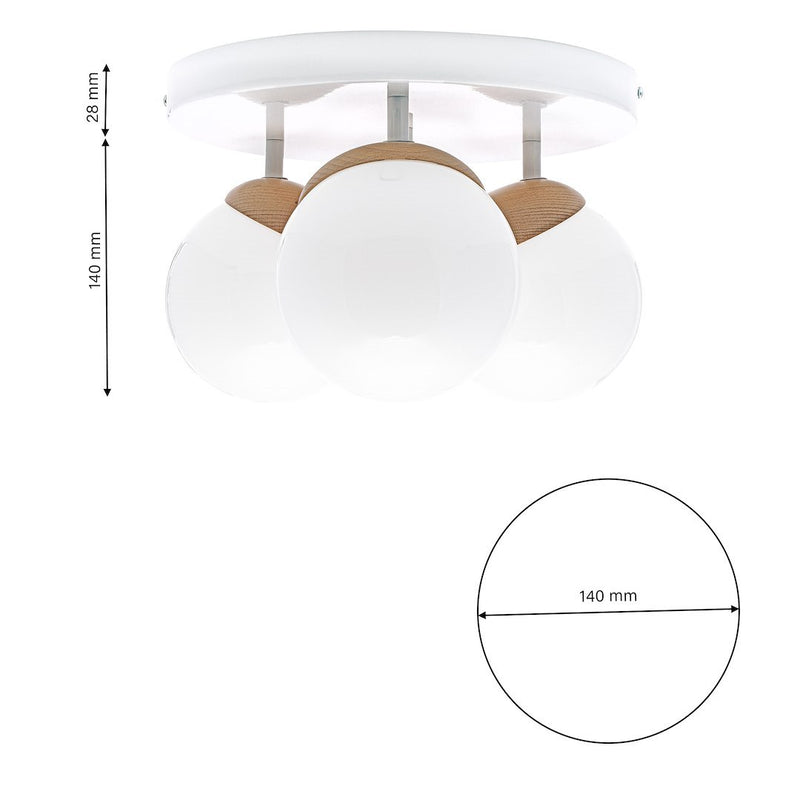 Milagro Sphere ceiling lamp E14 H 20cm