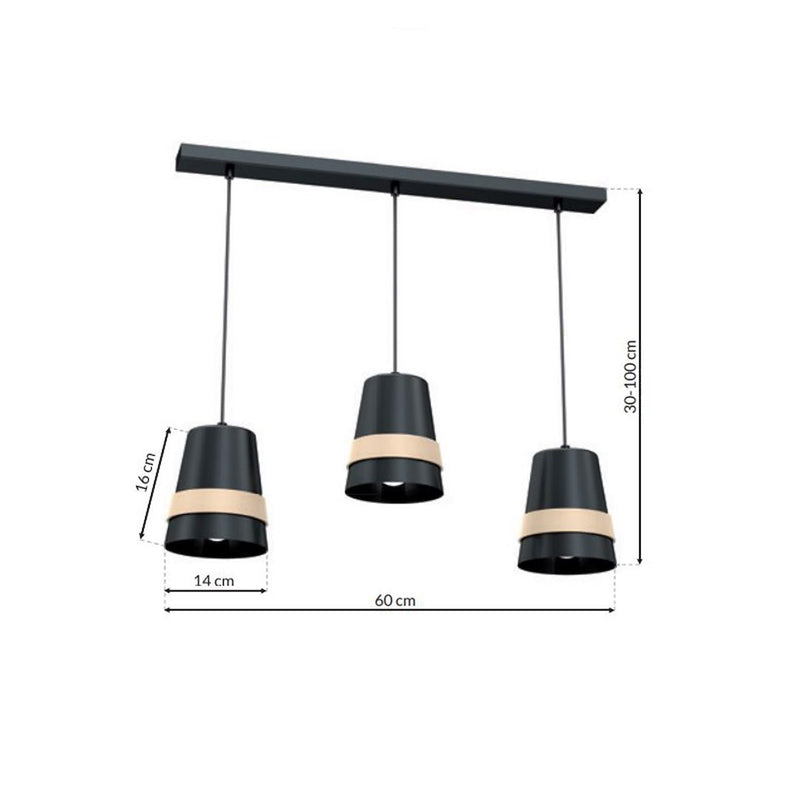 Milagro Venezia pendant lamp E27