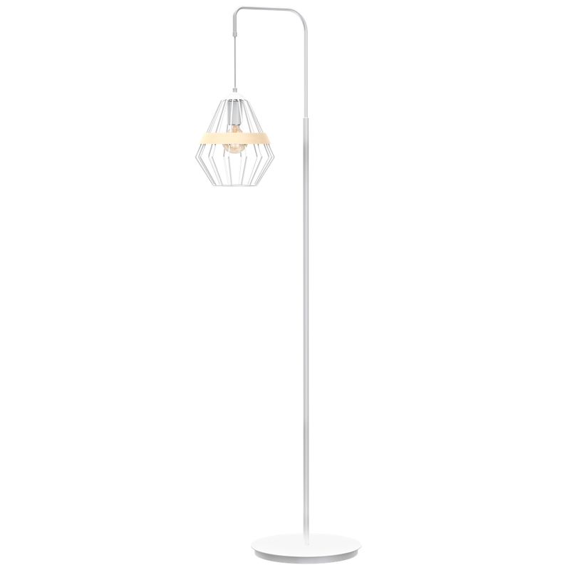 Milagro Cliff 1L floor lamp E27, white H 150cm