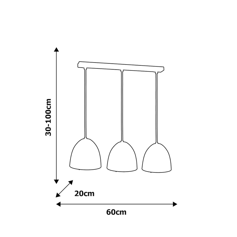 Milagro Vegas pendant lamp E27