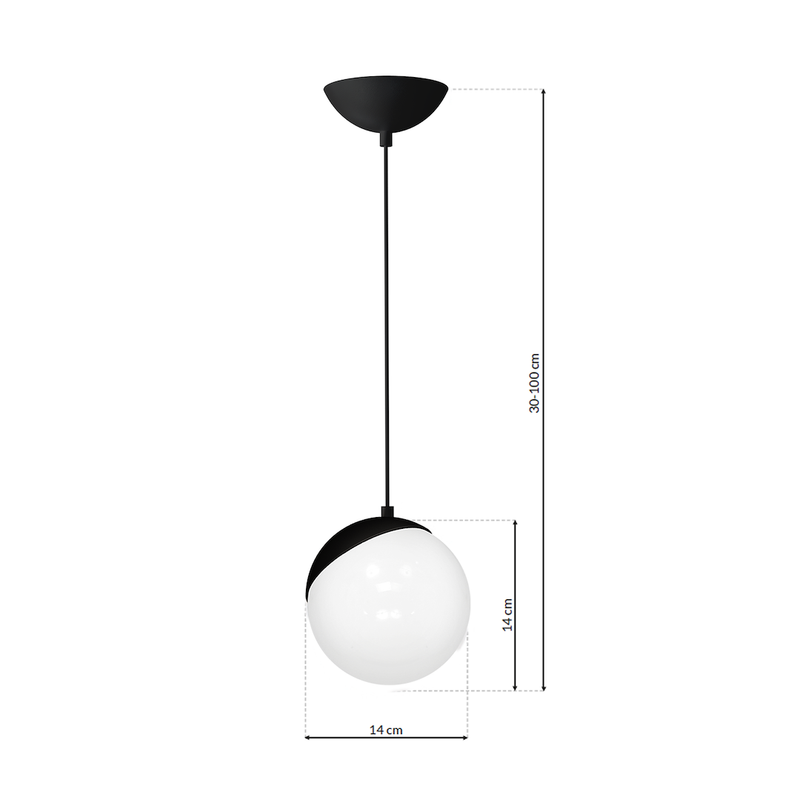 Milagro Sphere pendant lamp E27