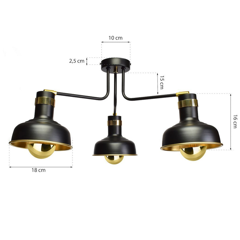 Milagro Margo ceiling lamp E27 H 32.5cm