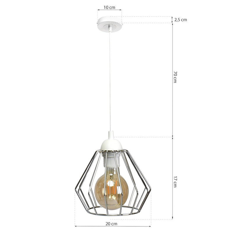 Milagro Norman pendant lamp E27